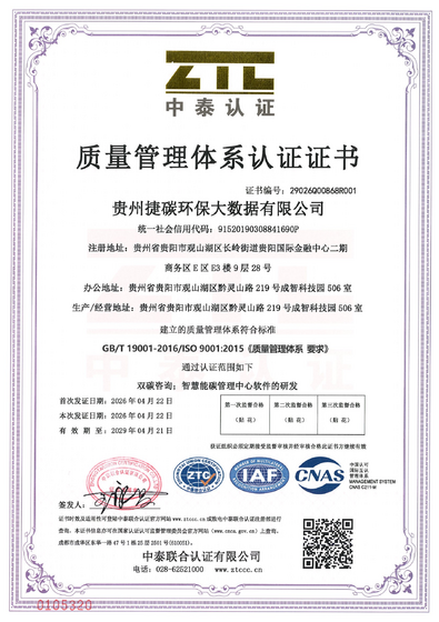 质量管理体系认证